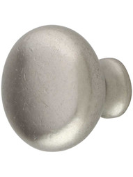 Classic Bronze 1 1/4-Inch Cabinet Knob in White Bronze.